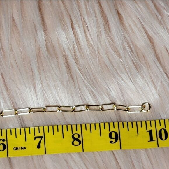 Paperclip Link Chain Anklet - Picture 6 of 9